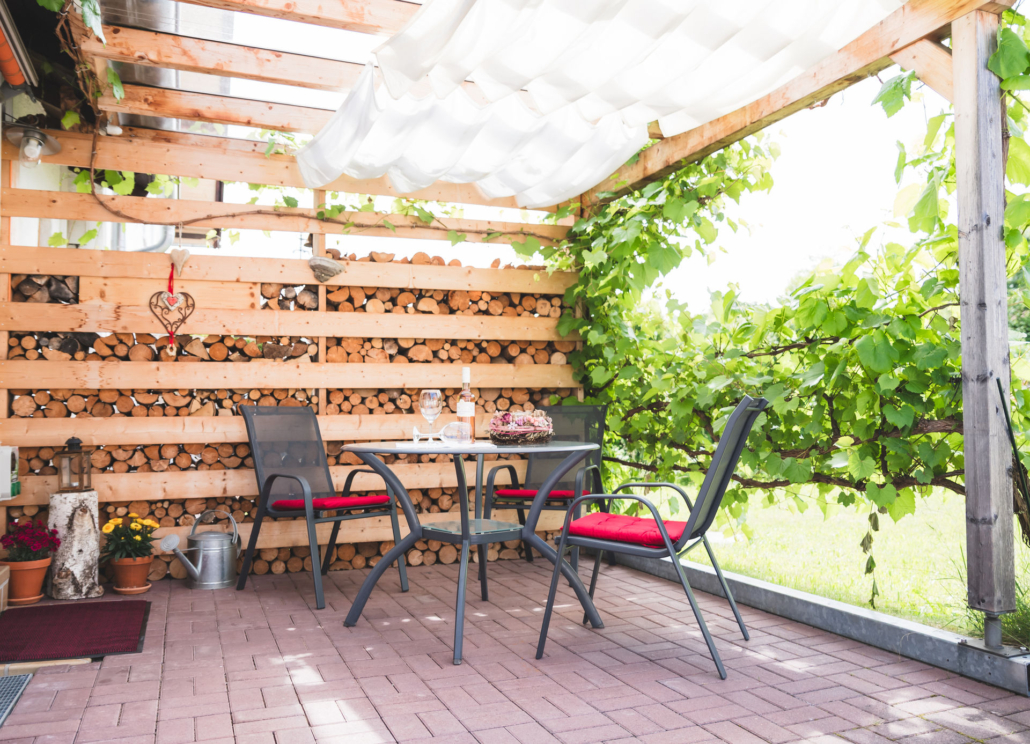 Ferienwohnung Weidach – Terrasse